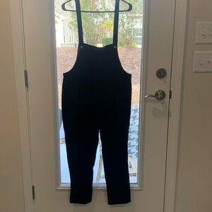 Women's Black Overalls Sz Medium
